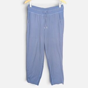 Lululemon Dance Studio Lined Mid Rise Adjustable Cropped Pants Periwinkle Blue 8